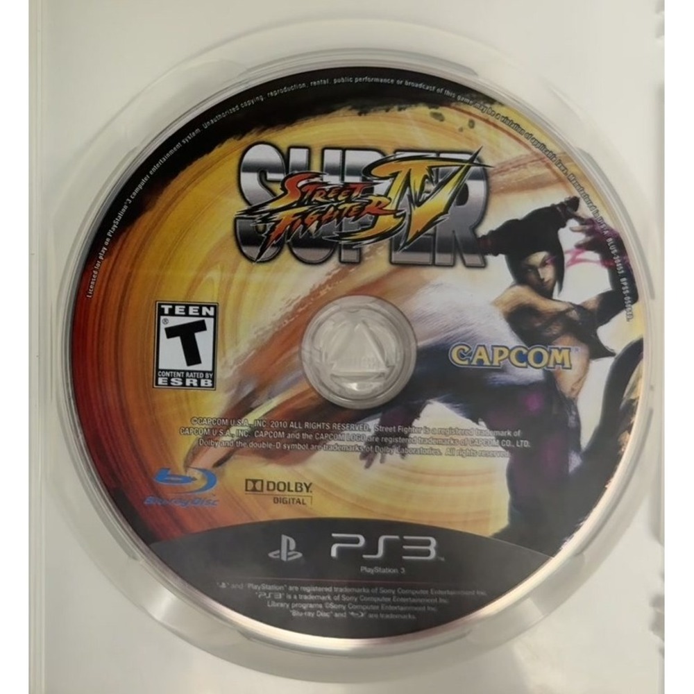 Super Street Fighter IV 4 - Sony PS3 - CIB - Case Disc Manual Black Label Tested - Picture 3 of 7